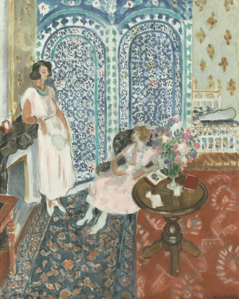 马蒂斯《摩尔式屏风》